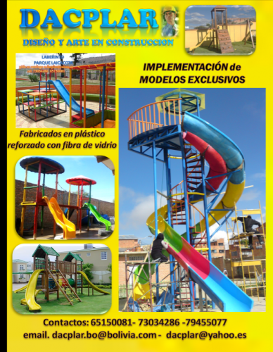 FABRICAS DE PARQUES INFANTILES EN BOLIVIA  DA - Imagen 1
