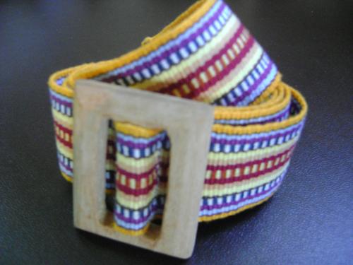 Cinturón elaborado en algodón por las manos - Imagen 1