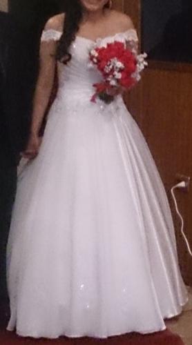 Vendo vestido de novia una sola puesta talla - Imagen 2