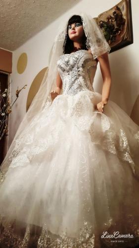 Bello vestido de novia importado 4100 bs ofer - Imagen 2