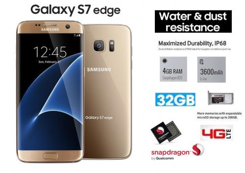 Galaxy S7 Edge Gold de 32Gb  Americano 4G LTE - Imagen 1