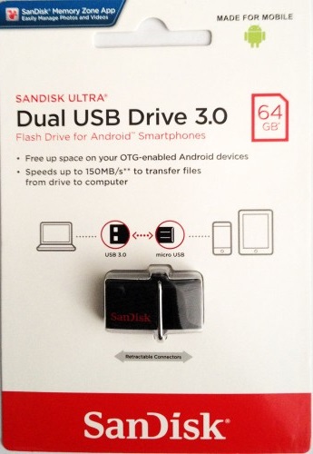 USB SANDISK ULTRA DUAL USB DRIVE 64Gb  Transf - Imagen 1