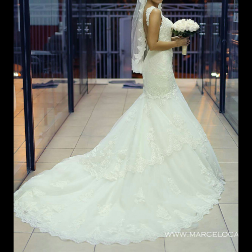 Vendo hermoso vestido de novia y accesorios  - Imagen 1
