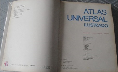 Antiguo atlas universal ilustrado editorial j - Imagen 2