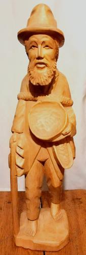 tallado antiguo Preciosa escultura de madera  - Imagen 1