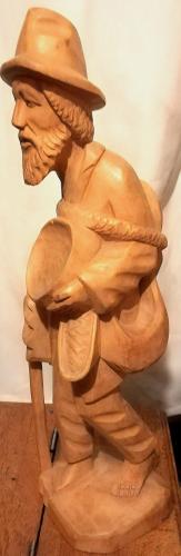 tallado antiguo Preciosa escultura de madera  - Imagen 2