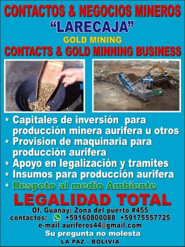 Our company Larecaja contact and gold miner   - Imagen 1