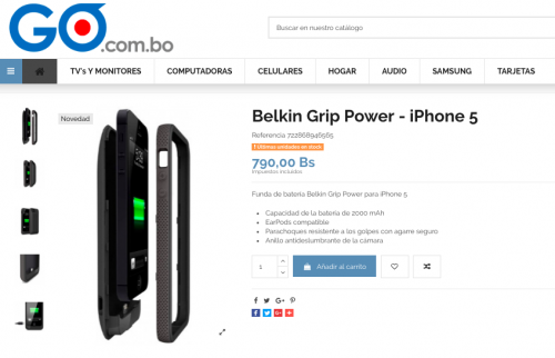 Funda con Batería Belkin para iPhone 5 Extie - Imagen 1