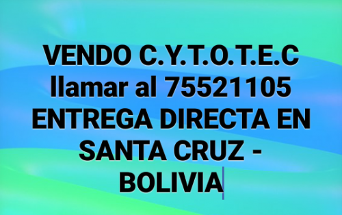 Vendo CYT0TEC santa cruz bolivia 755211 - Imagen 1