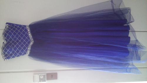 Vendo vestido de quince años Azul marino B - Imagen 1