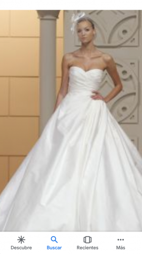  Vendo vestido de novia marca pronovia barcel - Imagen 2