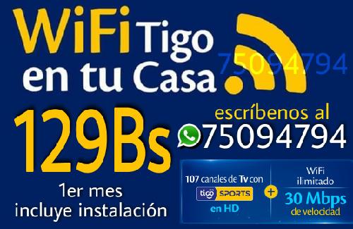 Instalaciones tigo hogar  Tv + wifi ilimitado - Imagen 1