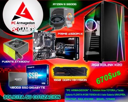 PC ARMAGEDON PC GAMER 4460 BS PC RYZEN 5 5600 - Imagen 1